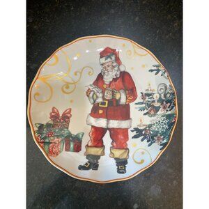 Williams Sonoma Twas the Night Santa Dinner Plate